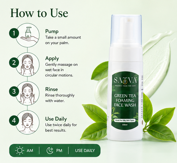 Green Tea Foaming Face Wash