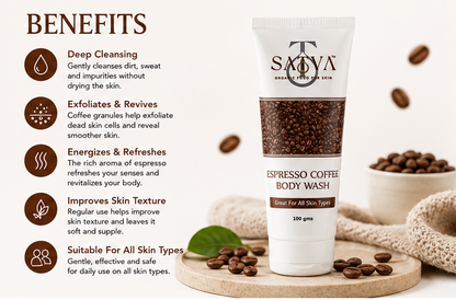 Espresso Coffee Body Wash | Deep Cleansing & Skin Energizing Formula