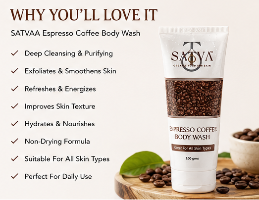 Espresso Coffee Body Wash | Deep Cleansing & Skin Energizing Formula